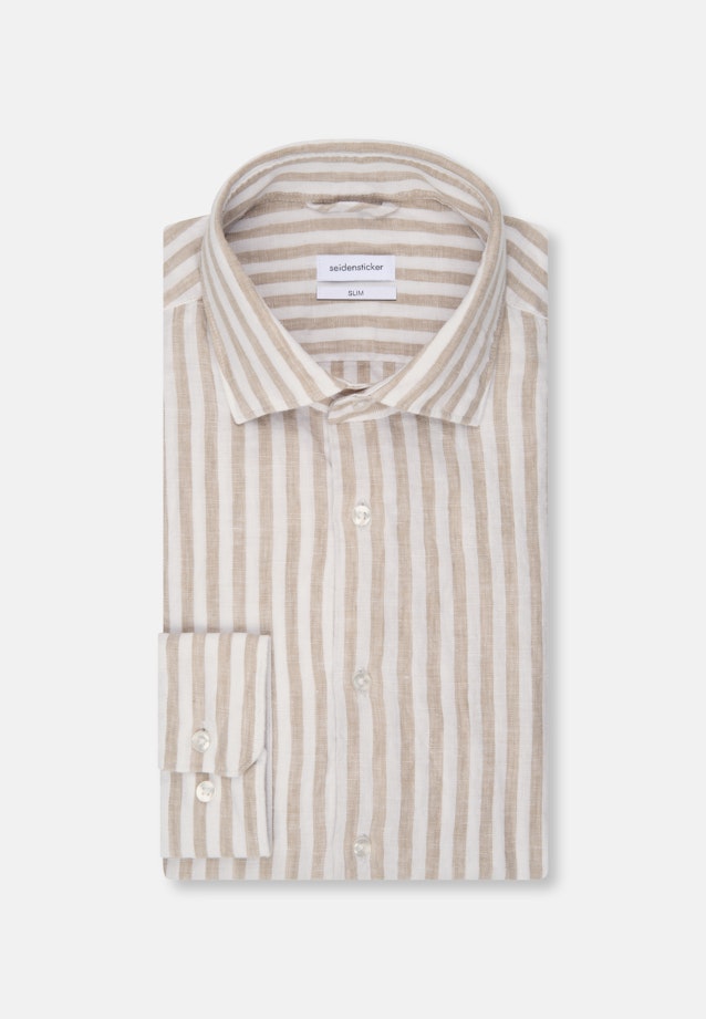 Slim Chemise d'affaires rayures in Marron |  Seidensticker Onlineshop