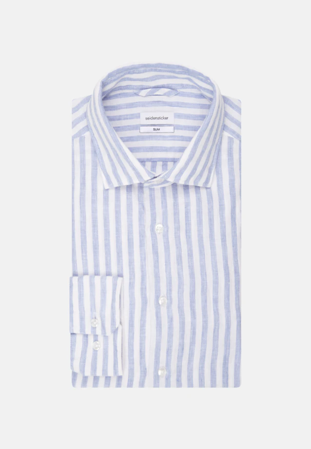 Slim Chemise d'affaires rayures in Bleu Clair |  Seidensticker Onlineshop