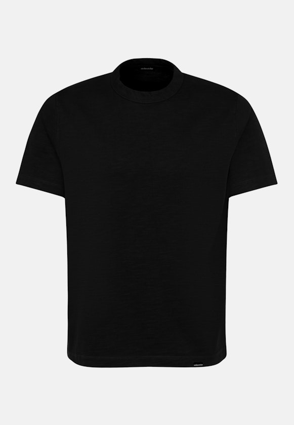 Rundhals T-Shirt Gerader Schnitt (Normal-Fit) in Dunkelblau |  Seidensticker Onlineshop