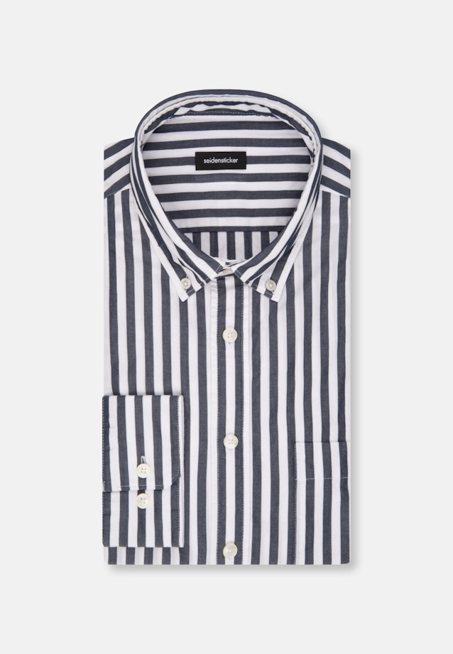 Regular Casual shirt Stripe in Dark Blue |  Seidensticker Onlineshop