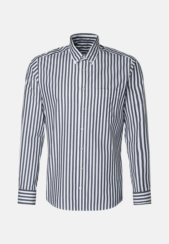 Regular Casual shirt Stripe in Dark Blue |  Seidensticker Onlineshop