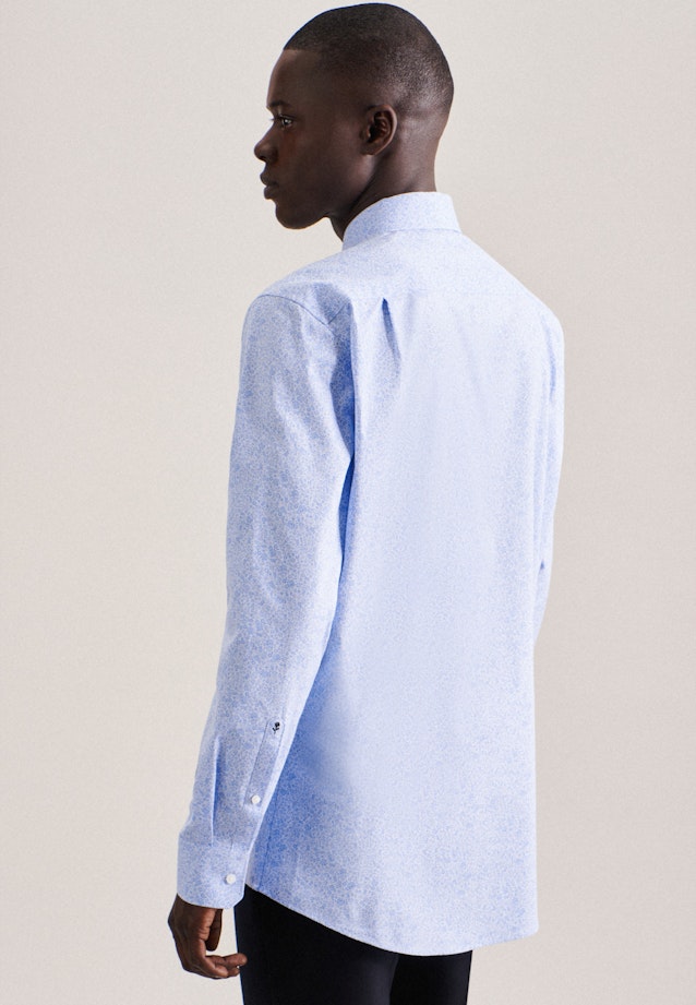 Regular Chemise d'affaires Imprimé in Bleu Clair |  Seidensticker Onlineshop