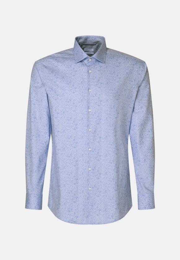 Regular Chemise d'affaires Imprimé in Bleu Clair |  Seidensticker Onlineshop