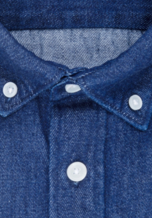 Casual overhemd in Regular with Button-Down-Kraag in Donkerblauw |  Seidensticker Onlineshop