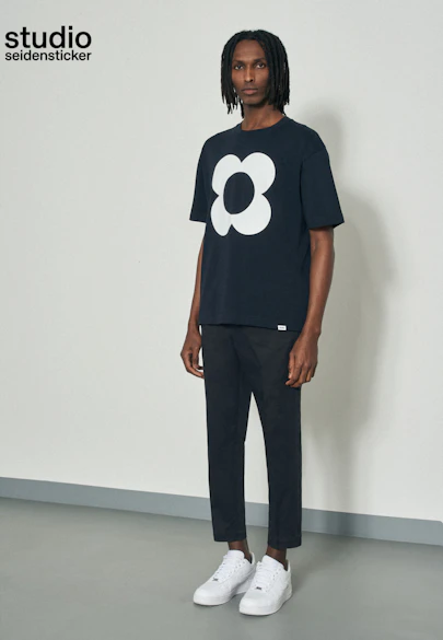 T-Shirt Druck in Dunkelblau |  Seidensticker Onlineshop