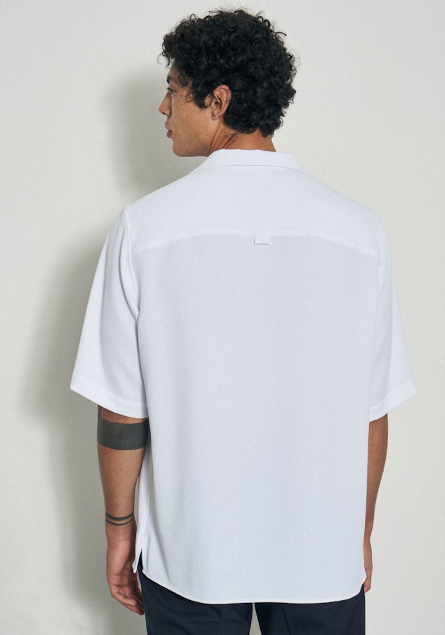 Regular Chemise casual Uni in Blanc | Seidensticker Onlineshop