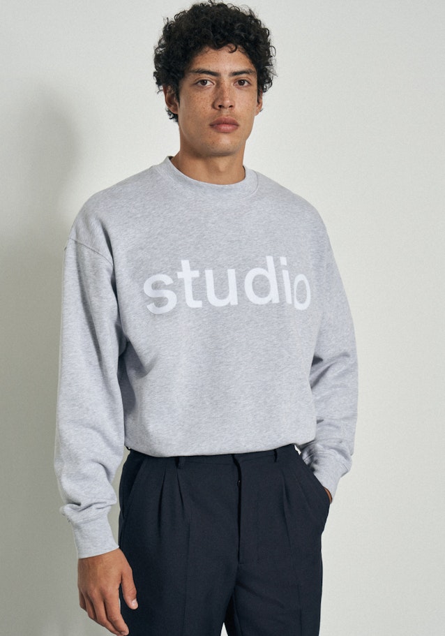 Sweatshirt Oversized Manche Longue in Gris |  Seidensticker Onlineshop