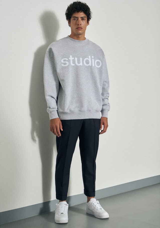 Rundhals Sweatshirt Oversized in Grau |  Seidensticker Onlineshop