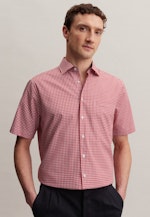 Regular Chemise d'affaires carreaux in Rouge |  Seidensticker Onlineshop