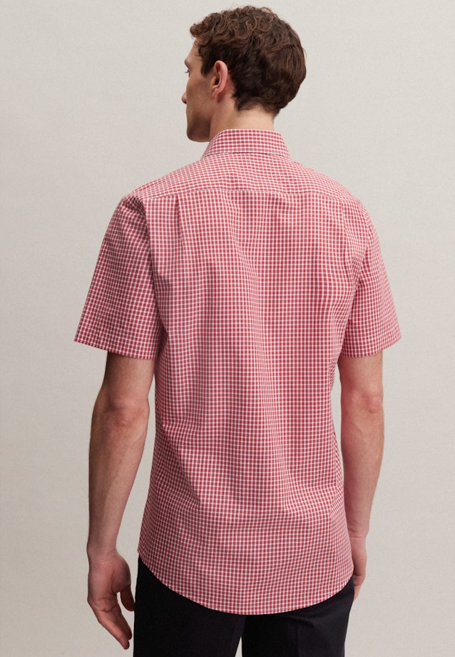 Regular Chemise d'affaires carreaux in Rouge |  Seidensticker Onlineshop