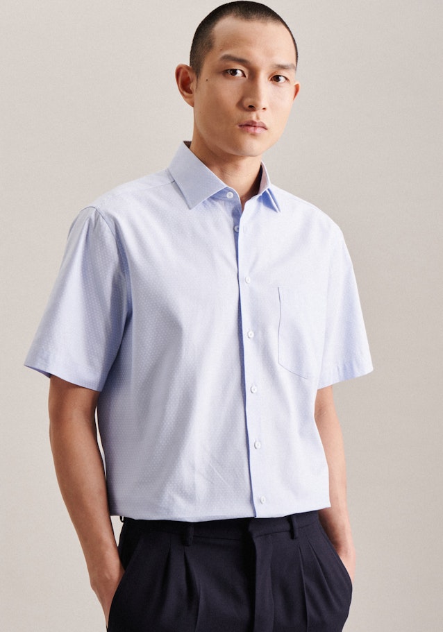 Oxford Business Shirt in Regular with Kent-Collar and extra short arm in Light Blue | Seidensticker Onlineshop
