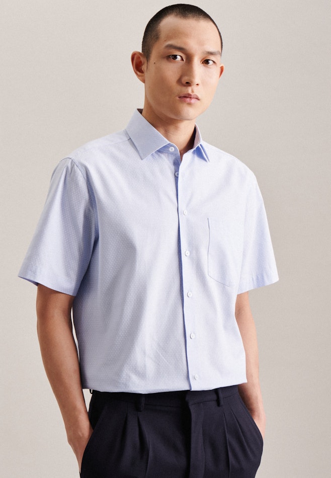 Oxford Business Shirt in Regular with Kent-Collar and extra short arm in Light Blue | Seidensticker online shop