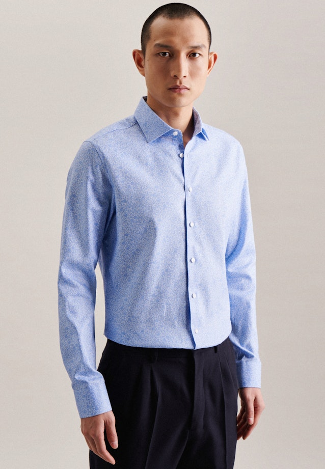 Slim Chemise d'affaires Imprimé in Bleu Clair |  Seidensticker Onlineshop