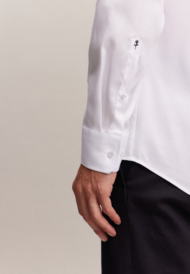 Shaped Business Hemd Uni in Weiß |  Seidensticker Onlineshop