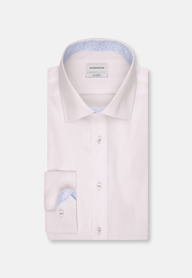 Shaped Business Hemd Uni in Weiß |  Seidensticker Onlineshop