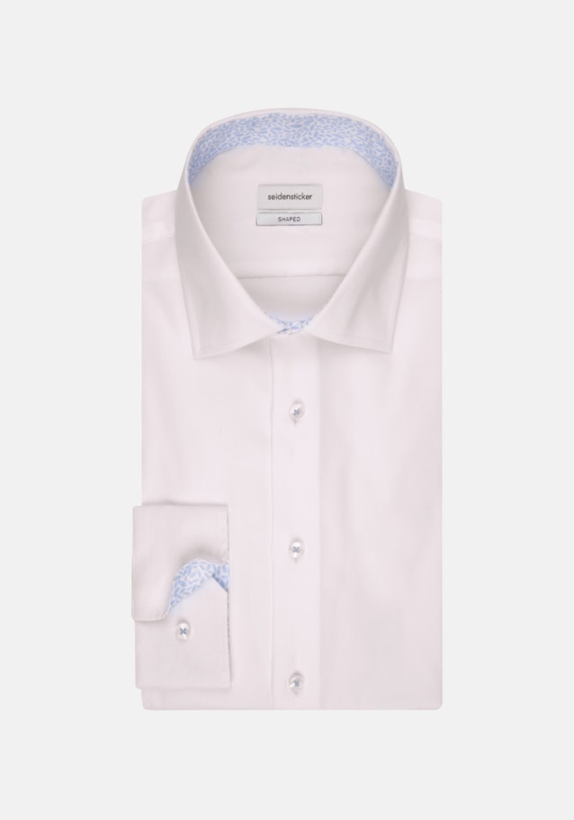 Bügelfreies Oxford Business Hemd in Shaped mit Kentkragen in Weiß |  Seidensticker Onlineshop