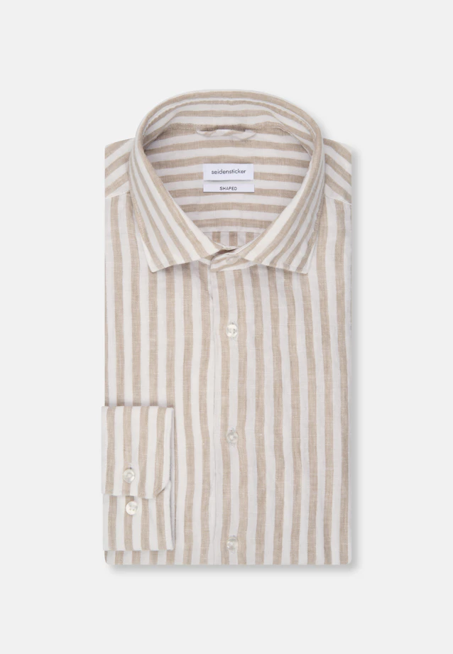 Shaped Chemise d'affaires rayures in Marron |  Seidensticker Onlineshop