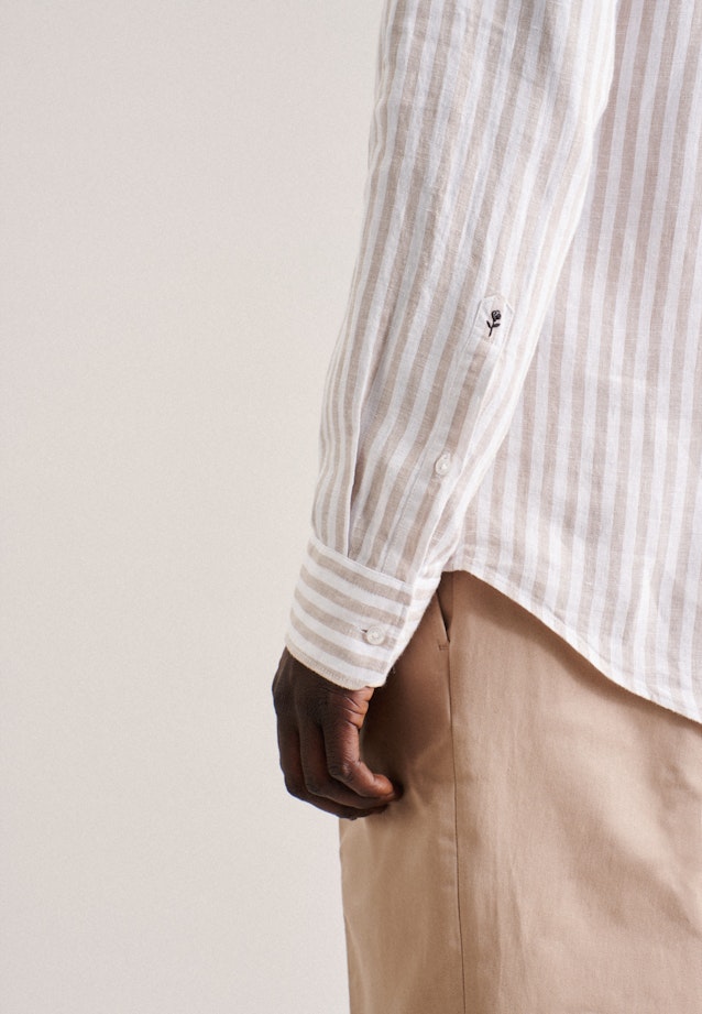 Shaped Chemise d'affaires rayures in Marron |  Seidensticker Onlineshop