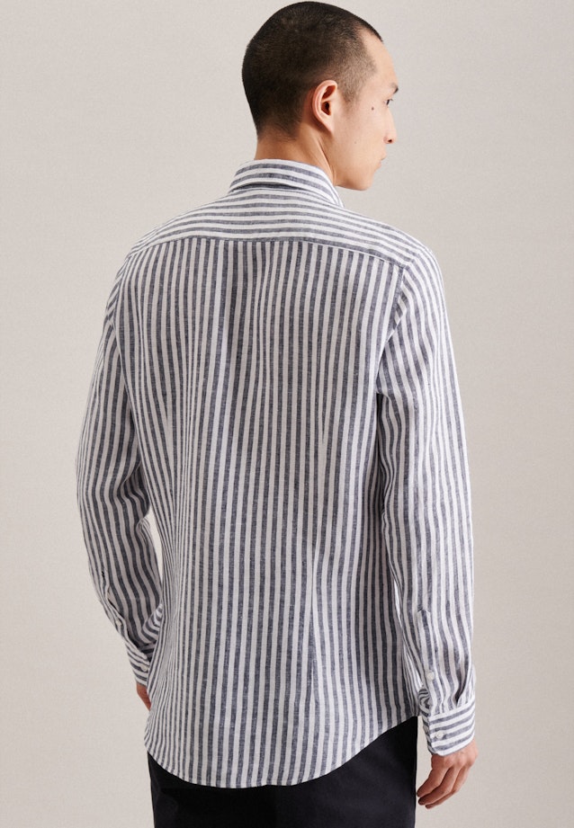 Shaped Chemise d'affaires rayures in Bleu Foncé |  Seidensticker Onlineshop