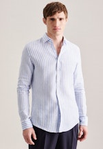 Shaped Chemise d'affaires rayures in Bleu Clair |  Seidensticker Onlineshop