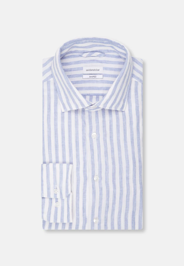 Shaped Chemise d'affaires rayures in Bleu Clair |  Seidensticker Onlineshop