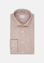 Chemise Business X-Slim Lin Col Kent in Marron |  Seidensticker Onlineshop