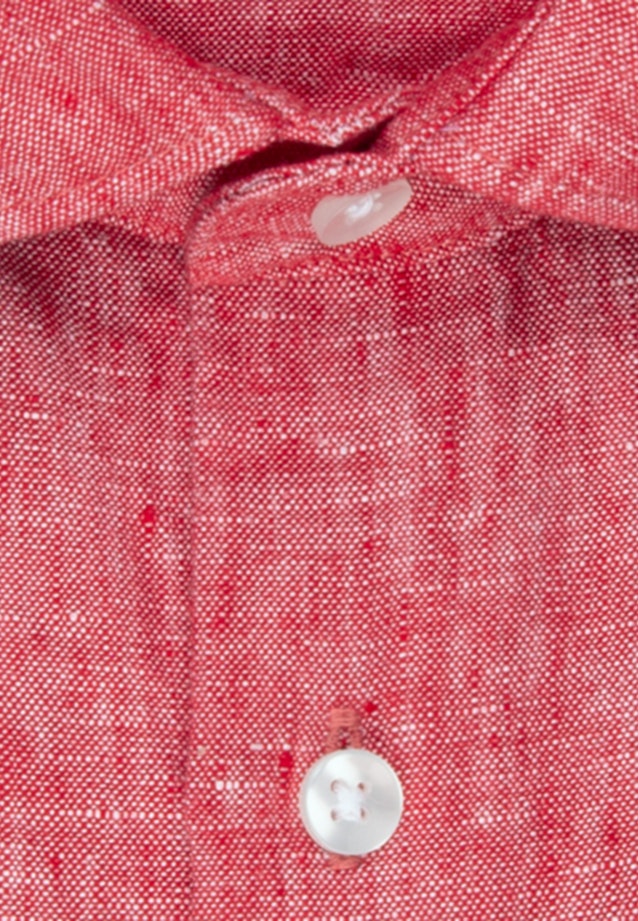 Leinen Business Hemd in X-Slim mit Kentkragen in Rot |  Seidensticker Onlineshop