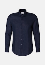 Business Shirt in X-Slim with Kent-Collar in Dark Blue |  Seidensticker Onlineshop