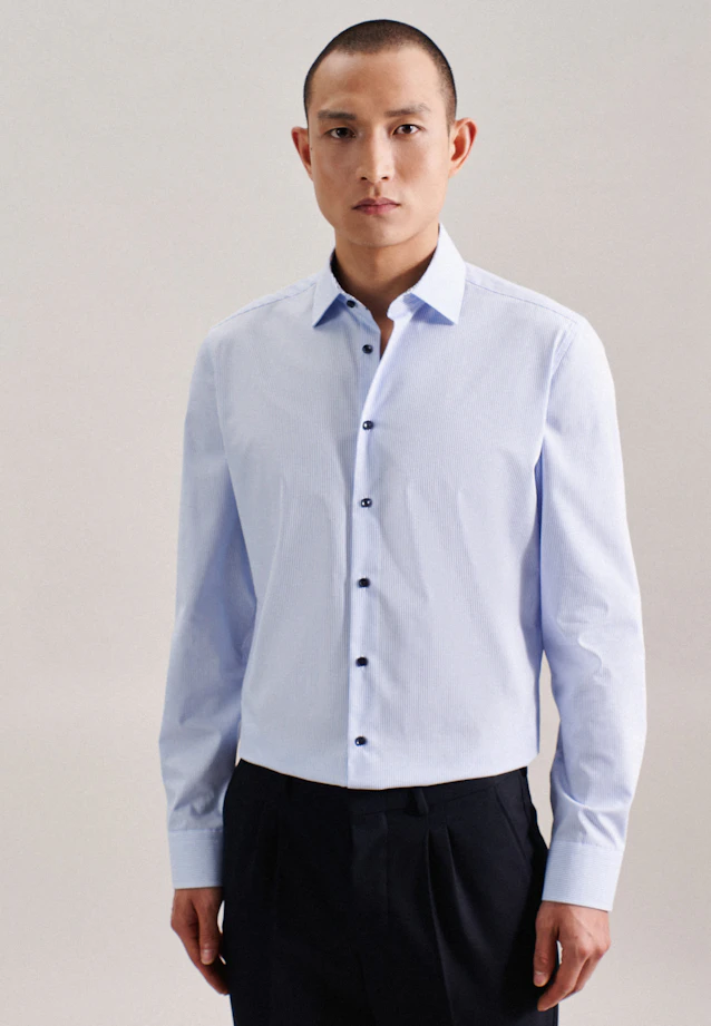 X-Slim Business shirt Stripe in Light Blue |  Seidensticker Onlineshop
