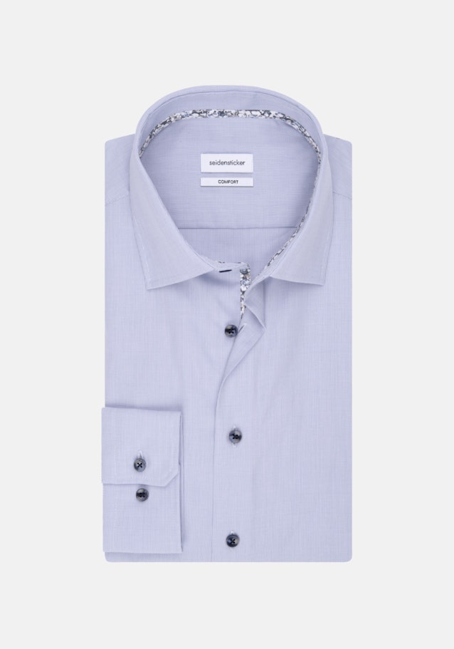 Non-iron Structure Business Shirt in Comfort with Kent-Collar in Light Blue |  Seidensticker Onlineshop