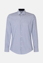 Shaped Business Hemd Streifen in Mittelblau |  Seidensticker Onlineshop