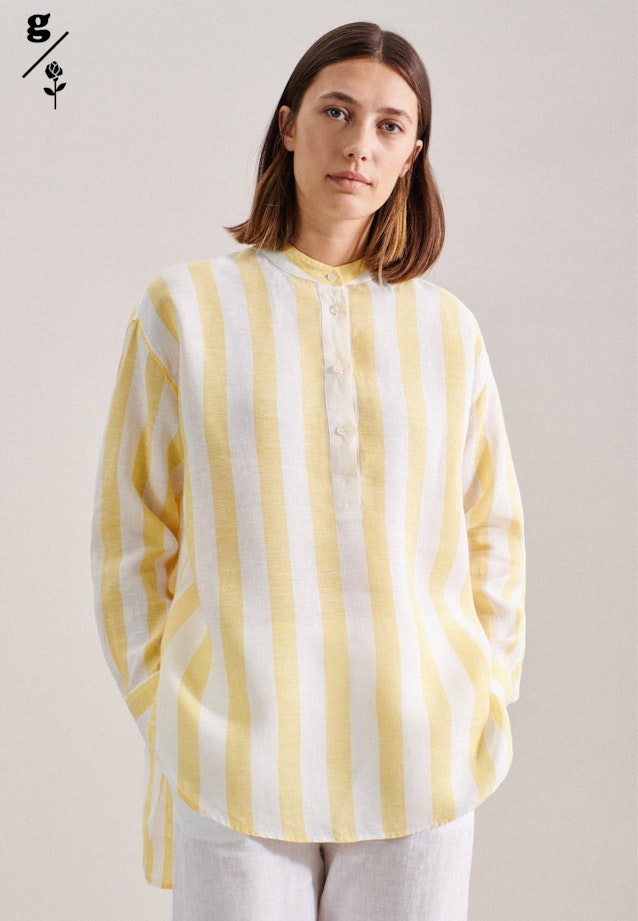 Collar Long Blouse in Yellow |  Seidensticker Onlineshop