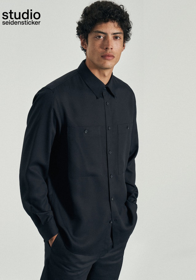 Overhemd Regular in Donkerblauw |  Seidensticker Onlineshop