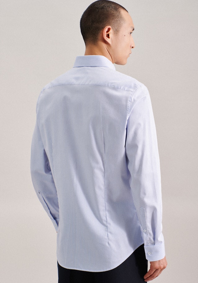 Non-iron Twill Business Shirt in Slim with Kent-Collar in Light Blue | Seidensticker Onlineshop