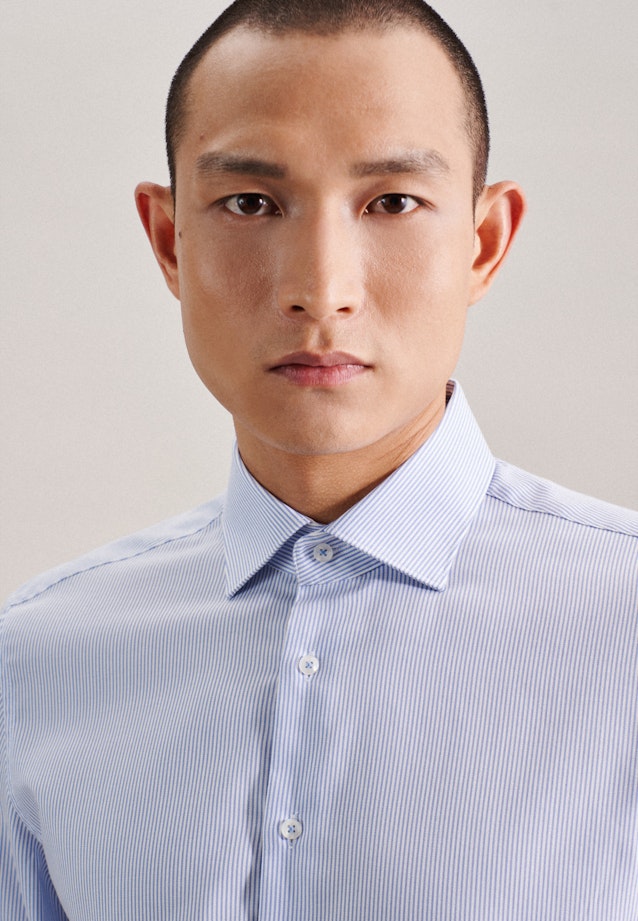 Slim Chemise d'affaires rayures in Bleu Clair |  Seidensticker Onlineshop