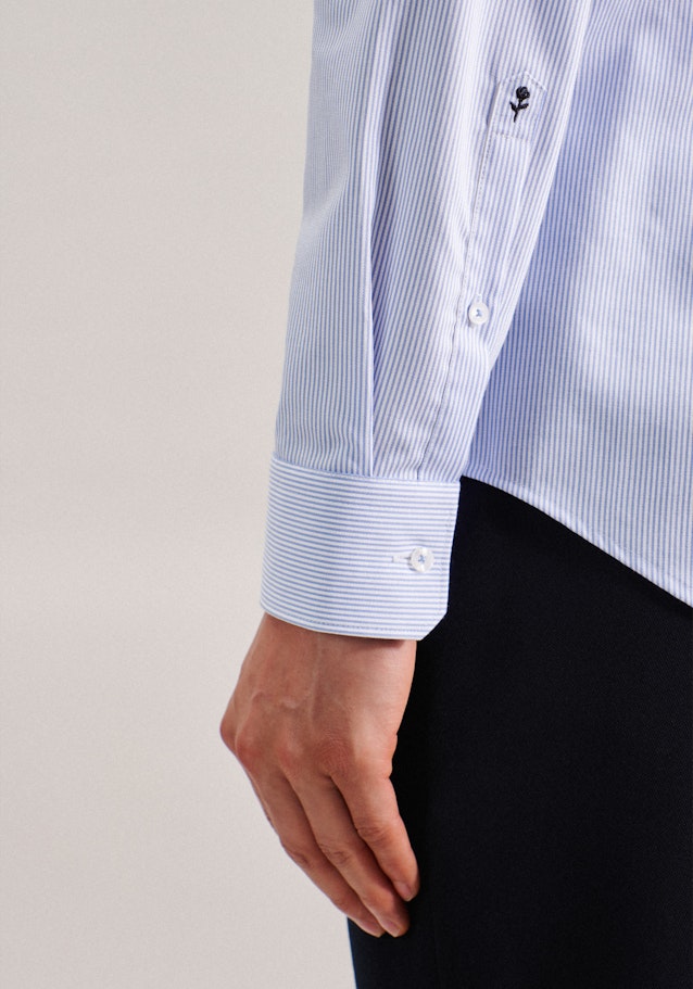 Non-iron Twill Business Shirt in Slim with Kent-Collar in Light Blue | Seidensticker Onlineshop