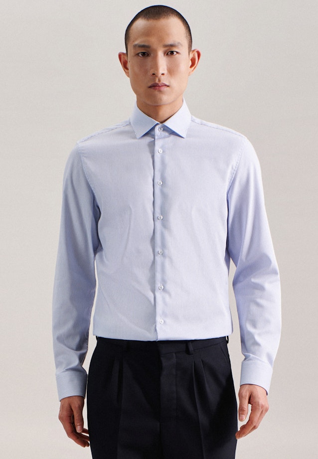 Slim Chemise d'affaires rayures in Bleu Clair |  Seidensticker Onlineshop