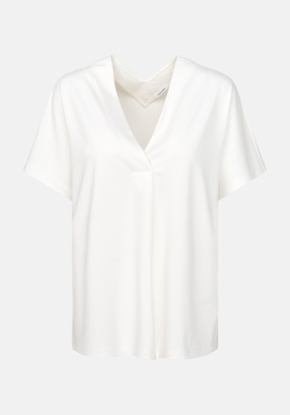 Short sleeve Jersey Shirt in Ecru |  Seidensticker Onlineshop