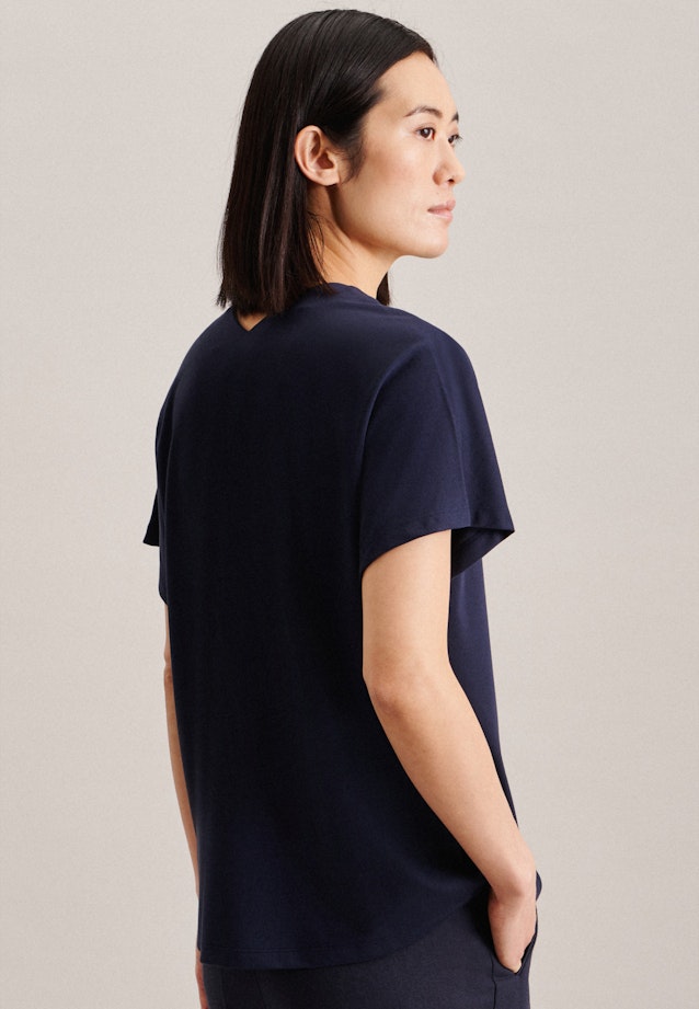 V-Neck Shirt in Dark Blue |  Seidensticker Onlineshop