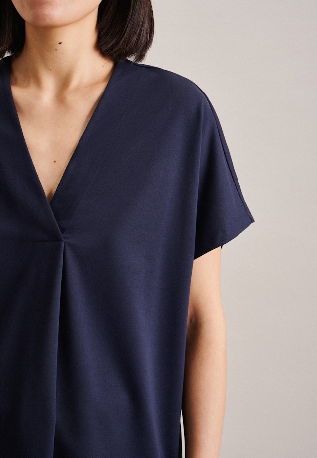 Short sleeve Jersey Shirt in Dark Blue |  Seidensticker Onlineshop