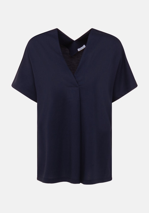 Kurzarm Jersey Shirt in Dunkelblau |  Seidensticker Onlineshop