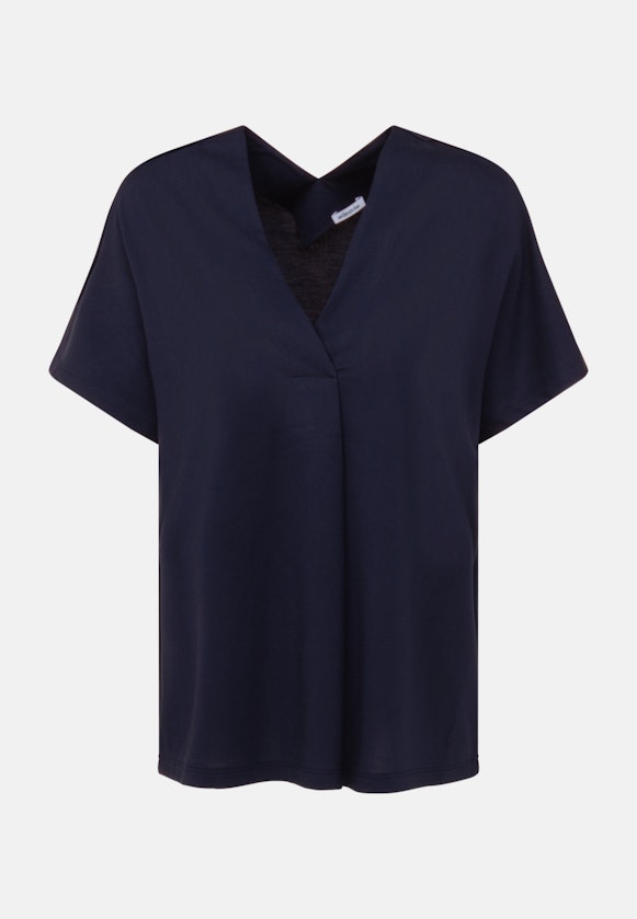 V-Neck Shirt Oversized in Dunkelblau |  Seidensticker Onlineshop