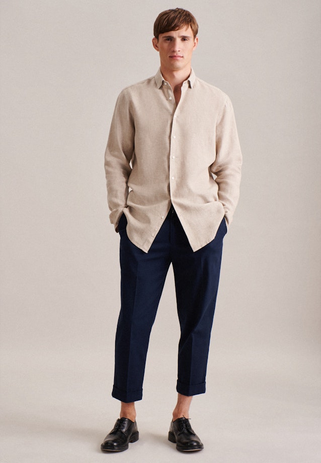 Regular Business Hemd Uni in Braun |  Seidensticker Onlineshop