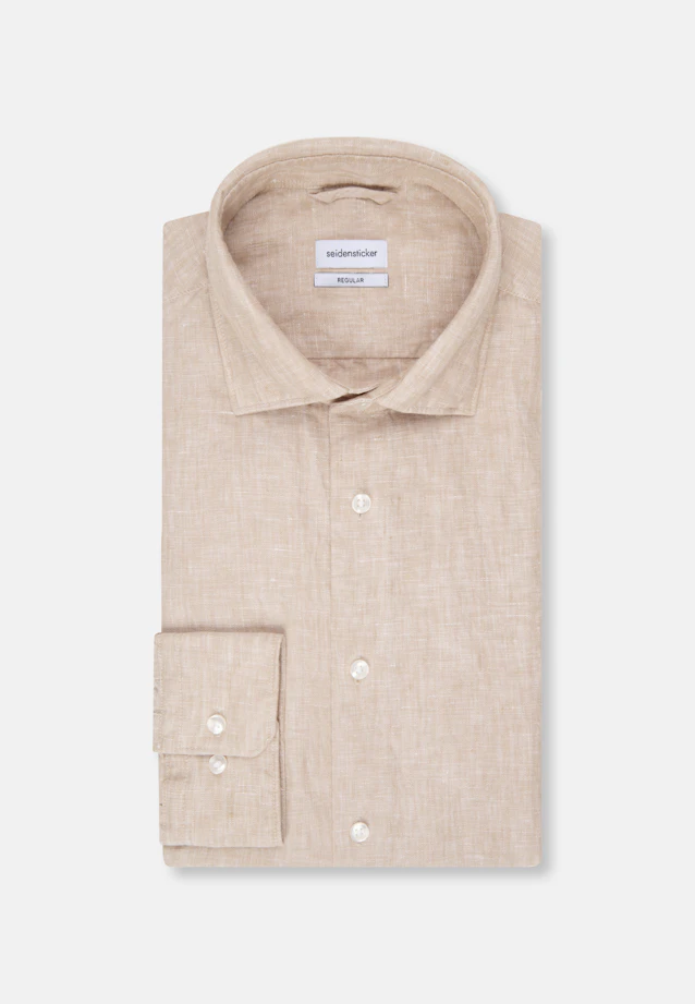 Regular Business Hemd Uni in Braun |  Seidensticker Onlineshop