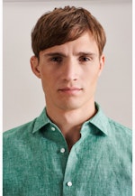 Regular Business shirt Uni in Green |  Seidensticker Onlineshop