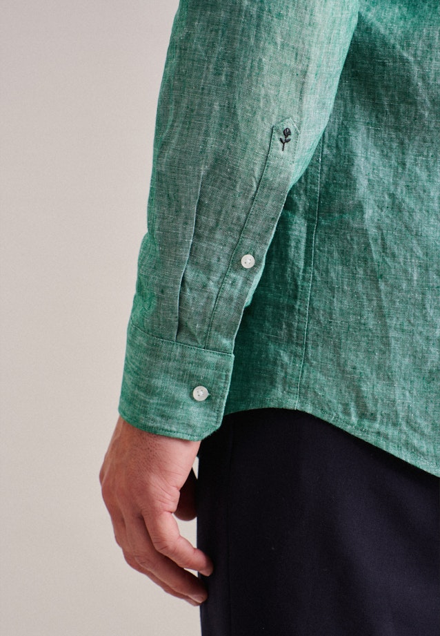 Regular Business shirt Uni in Green |  Seidensticker Onlineshop