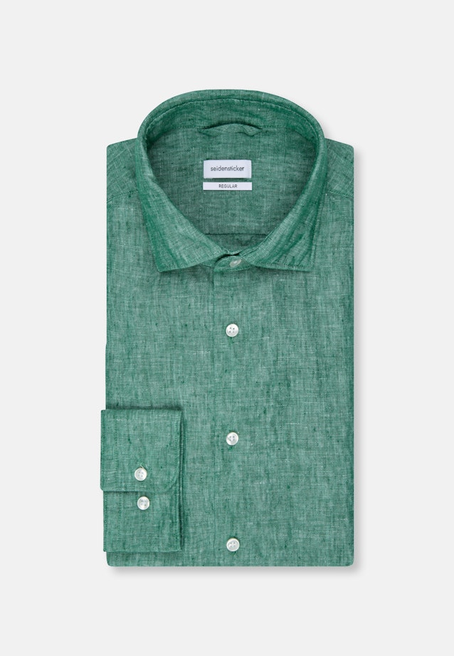 Regular Business shirt Uni in Green |  Seidensticker Onlineshop
