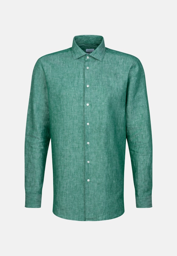 Regular Business shirt Uni in Green |  Seidensticker Onlineshop