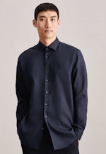 Regular Business Hemd Uni in Dunkelblau |  Seidensticker Onlineshop