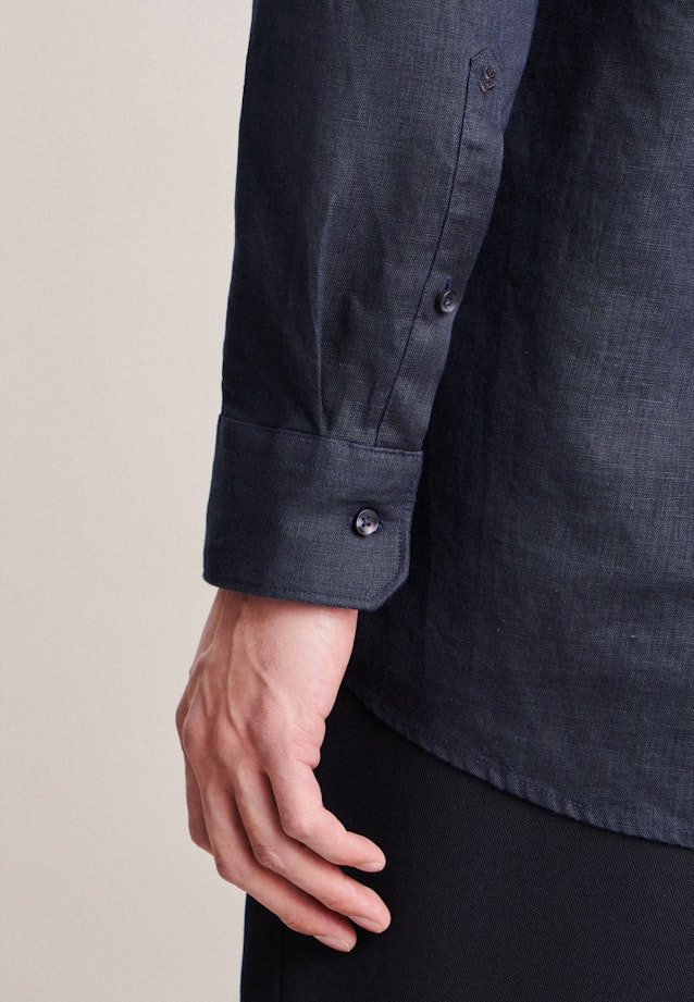 Regular Business Hemd Uni in Dunkelblau |  Seidensticker Onlineshop